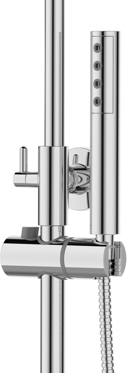Душевая стойка с верхним душем и смесителем хром Stworki "Лунд" LU-05cr - изображение 7