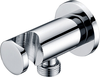 Шланговое подключение с держателем ручного душа хром Aquatek AQ2455CR