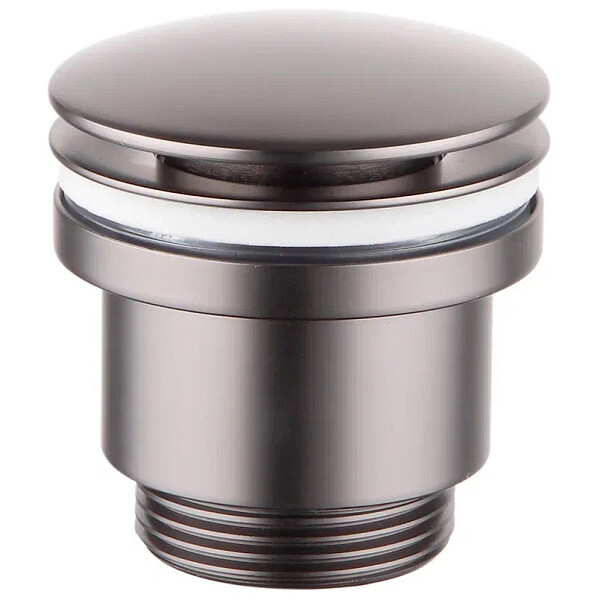 Донный клапан для раковины клик-клак круглый графит Lemark LM8500GM - изображение 1