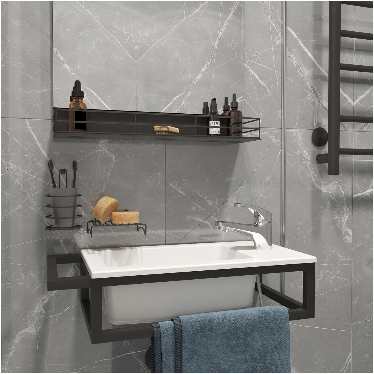 Смеситель для раковины хром Diwo "Коломна" KL-04cr - изображение 2