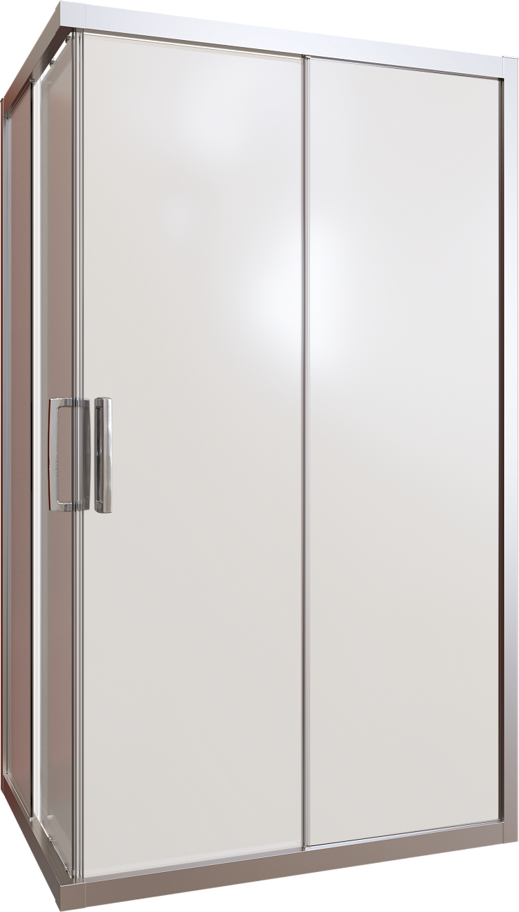 Душевой уголок 120х90 см хром матовый, стекло матовое Stworki "Карлстад" - изображение 5