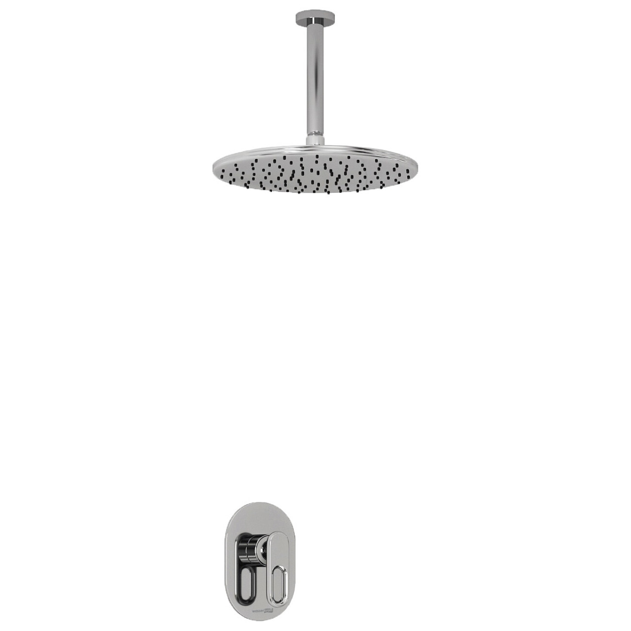 Душевой комплект встраиваемый с верхним душем хром Wasserkraft A12830 - изображение 3
