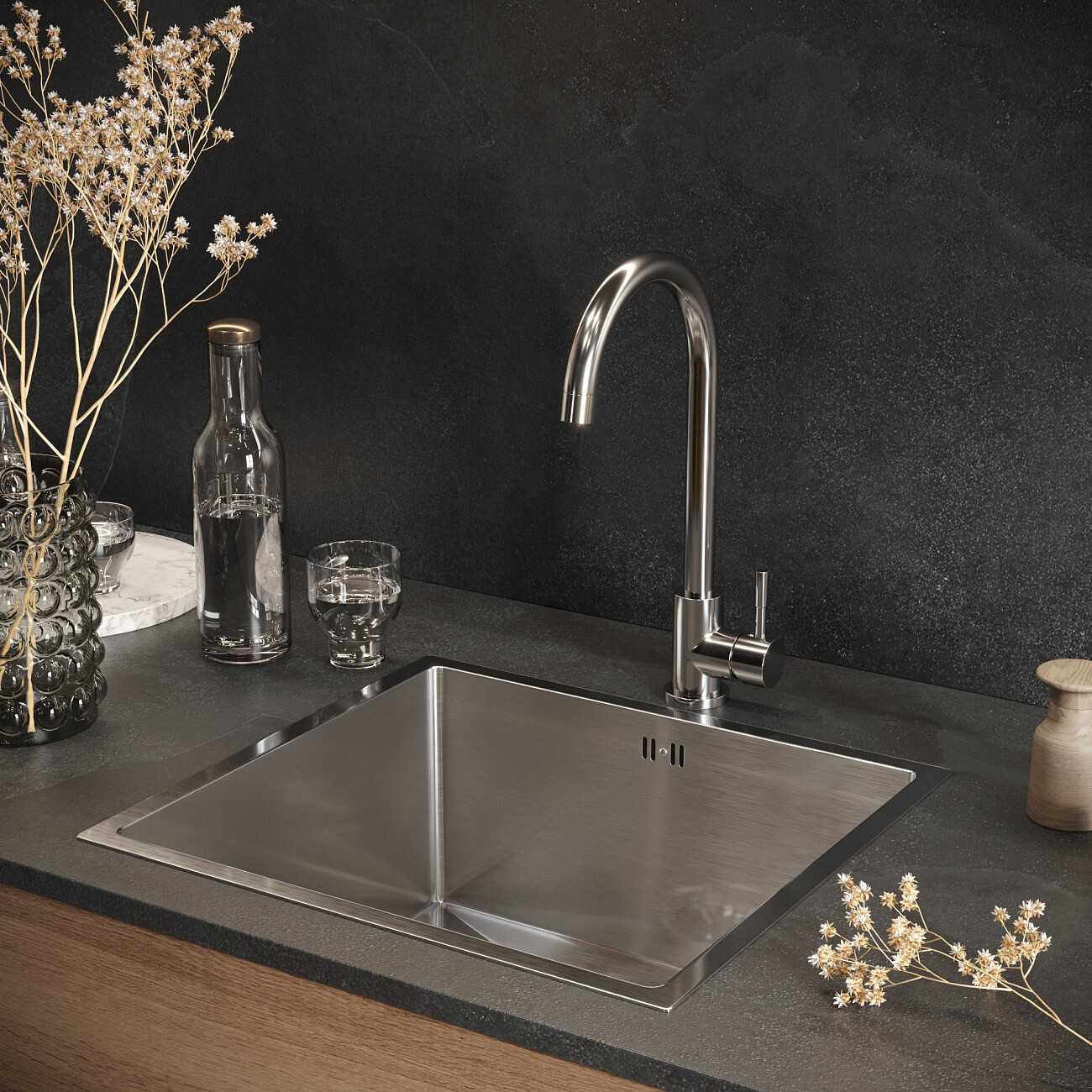 Смеситель для кухни однорычажный хром Domaci "Равенна" OL-04Ss - изображение 5