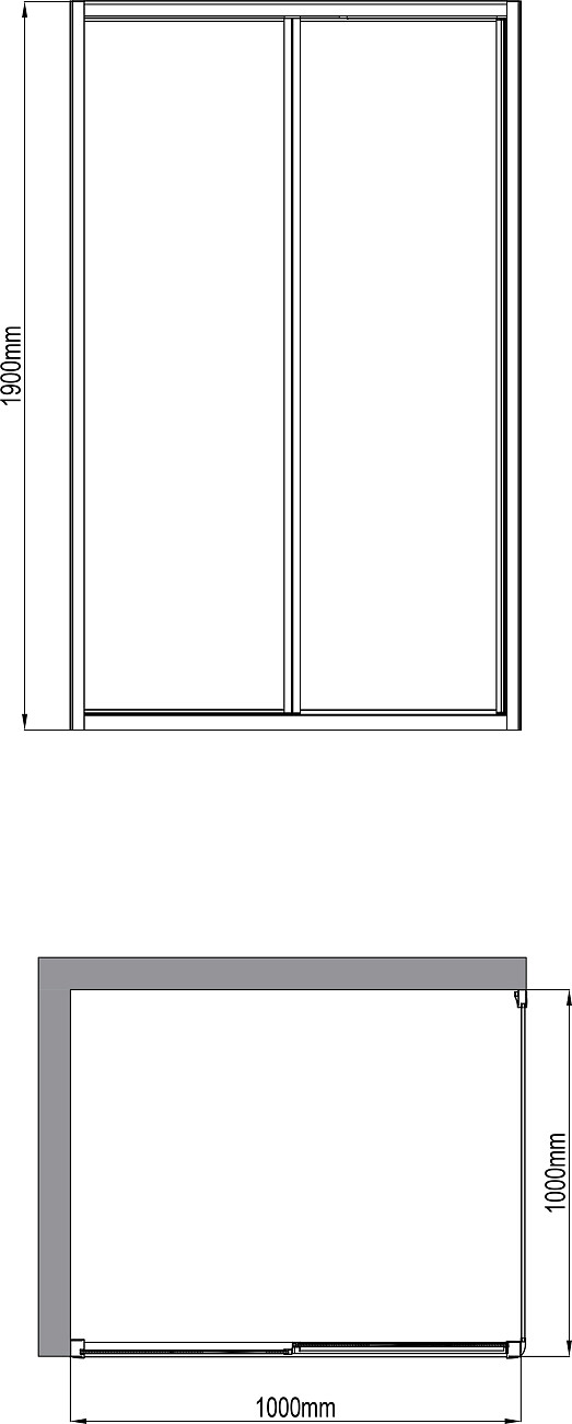 Душевой уголок квадратный 100х100 см хром Artemis Limos 940 - изображение 2