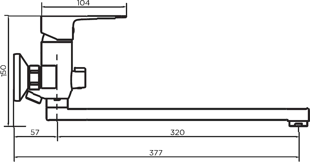 Универсальный смеситель хром Stworki "Вестервик" HF-VES-95-000 - изображение 4
