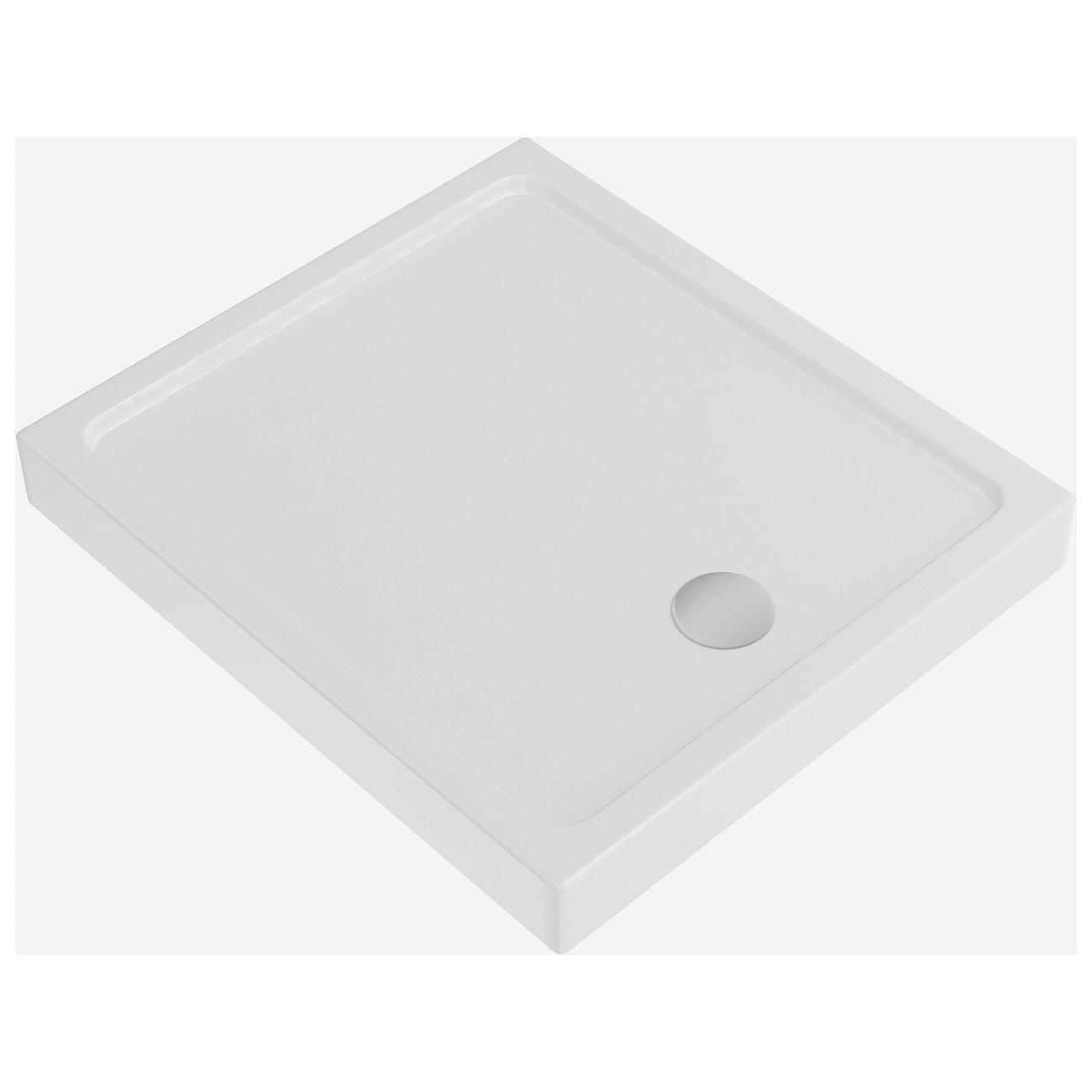Душевой поддон акриловый прямоугольный 80х90 см белый Creto Olimpos 6-1001 - изображение 3