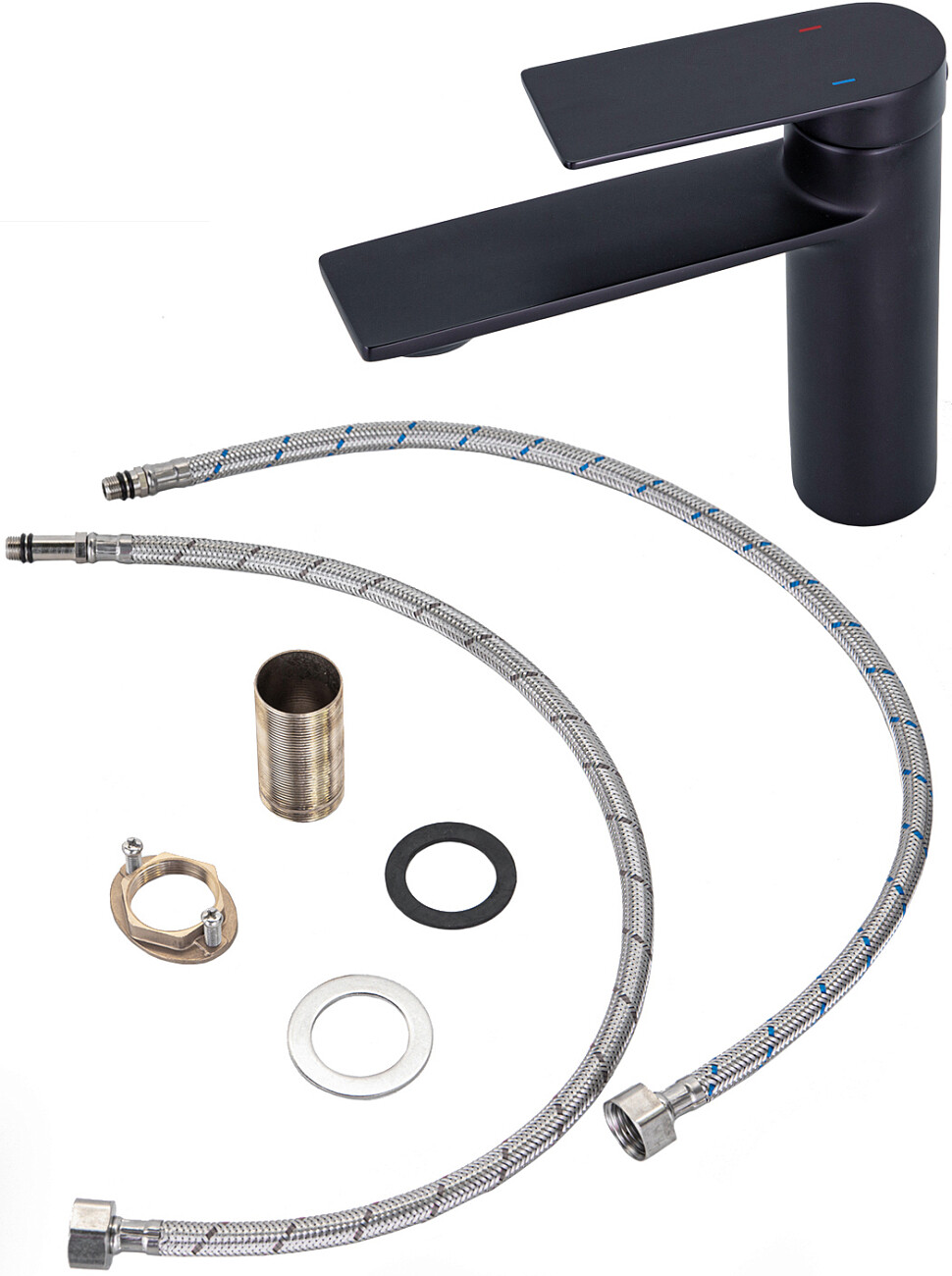 Смеситель для раковины однорычажный черный Stworki "Кронборг" KR-01b - изображение 10