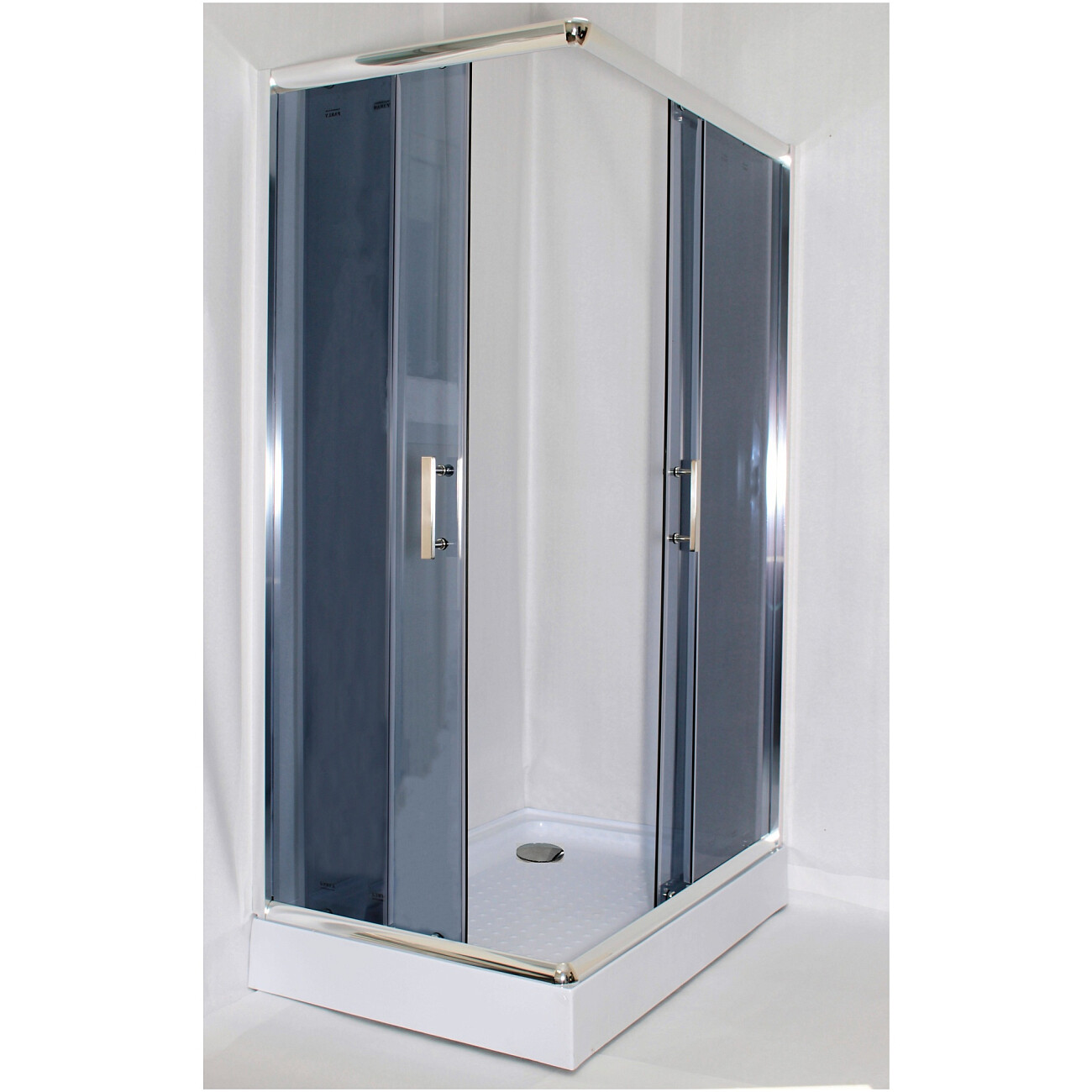 Душевой уголок прямоугольный с низким поддоном 80х120 см хром Parly ZQ121G - изображение 4