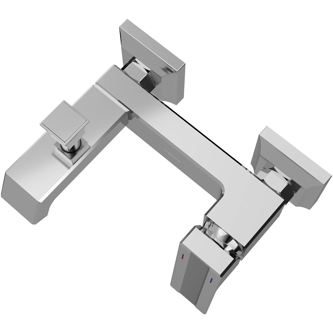 Смеситель для ванны с душем настенный хром Stworki "Оденсе" S12100CR - изображение 9