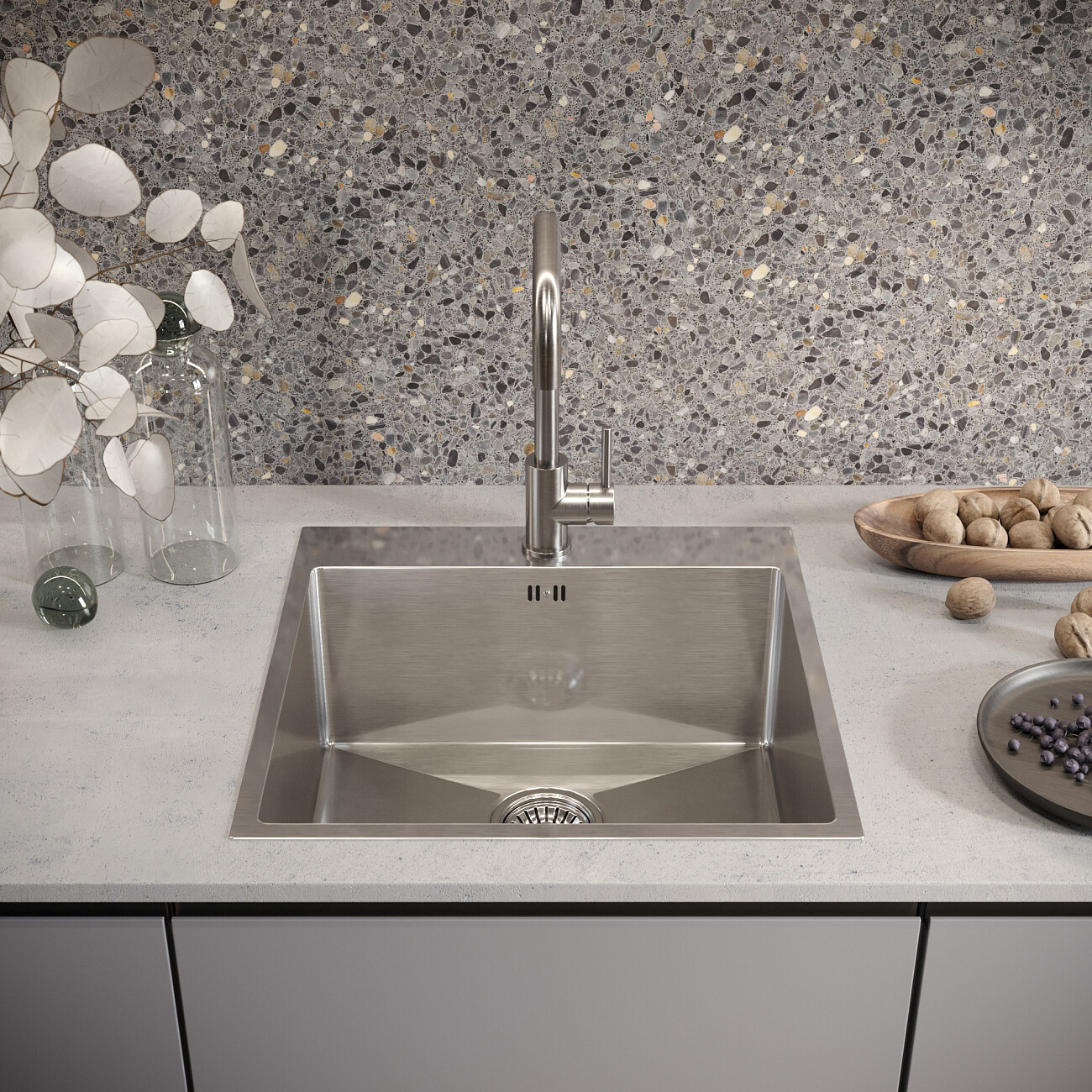 Мойка кухонная сталь Domaci "Равенна" DM5151 - изображение 4