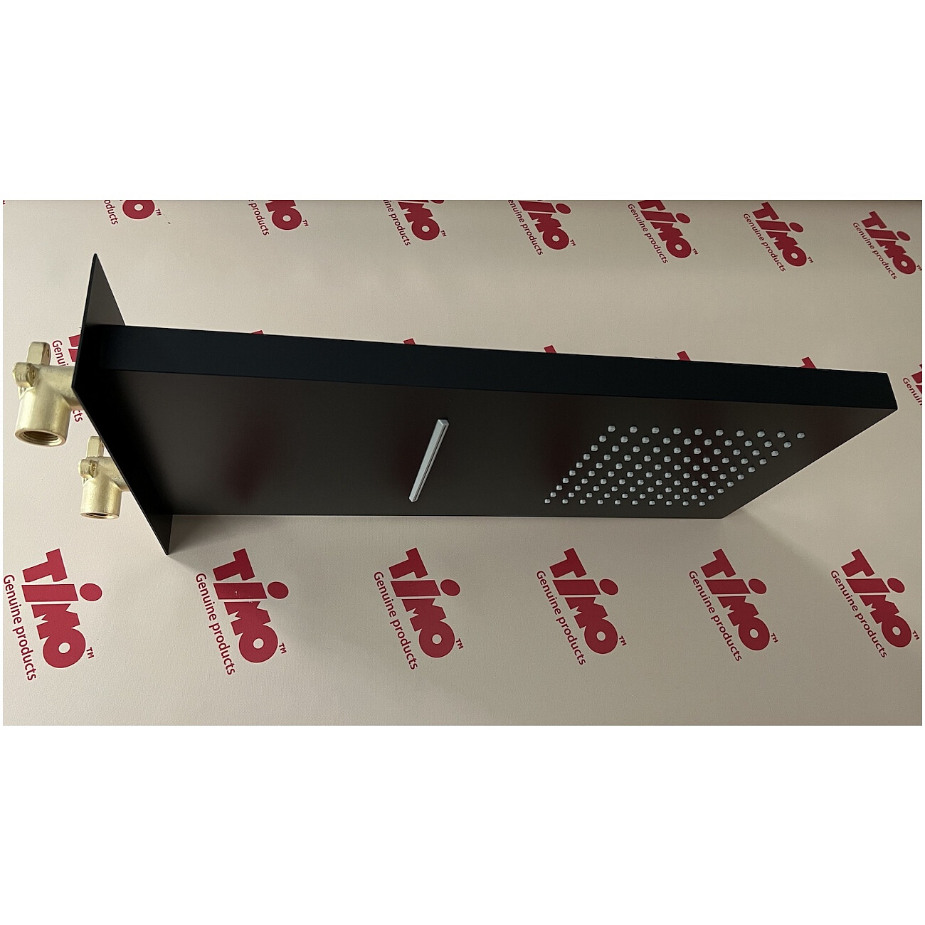 Душевой комплект встроенный с термостатом и тропическим душем черный Timo Petruma SX-5079-03SM - изображение 3