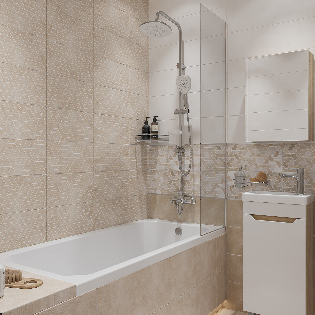 Душевая стойка с верхним душем хром Stworki "Хадстен" XA-05cr - изображение 6