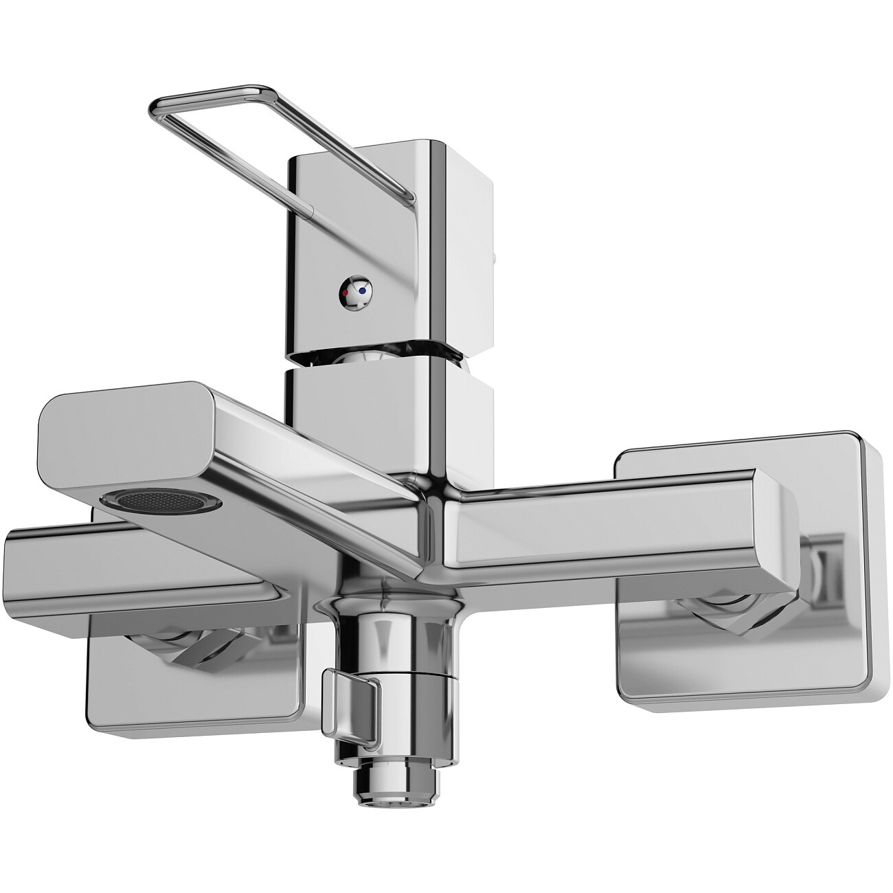 Смеситель для ванны с душем настенный хром Stworki "Брамминг" S40100CR - изображение 8