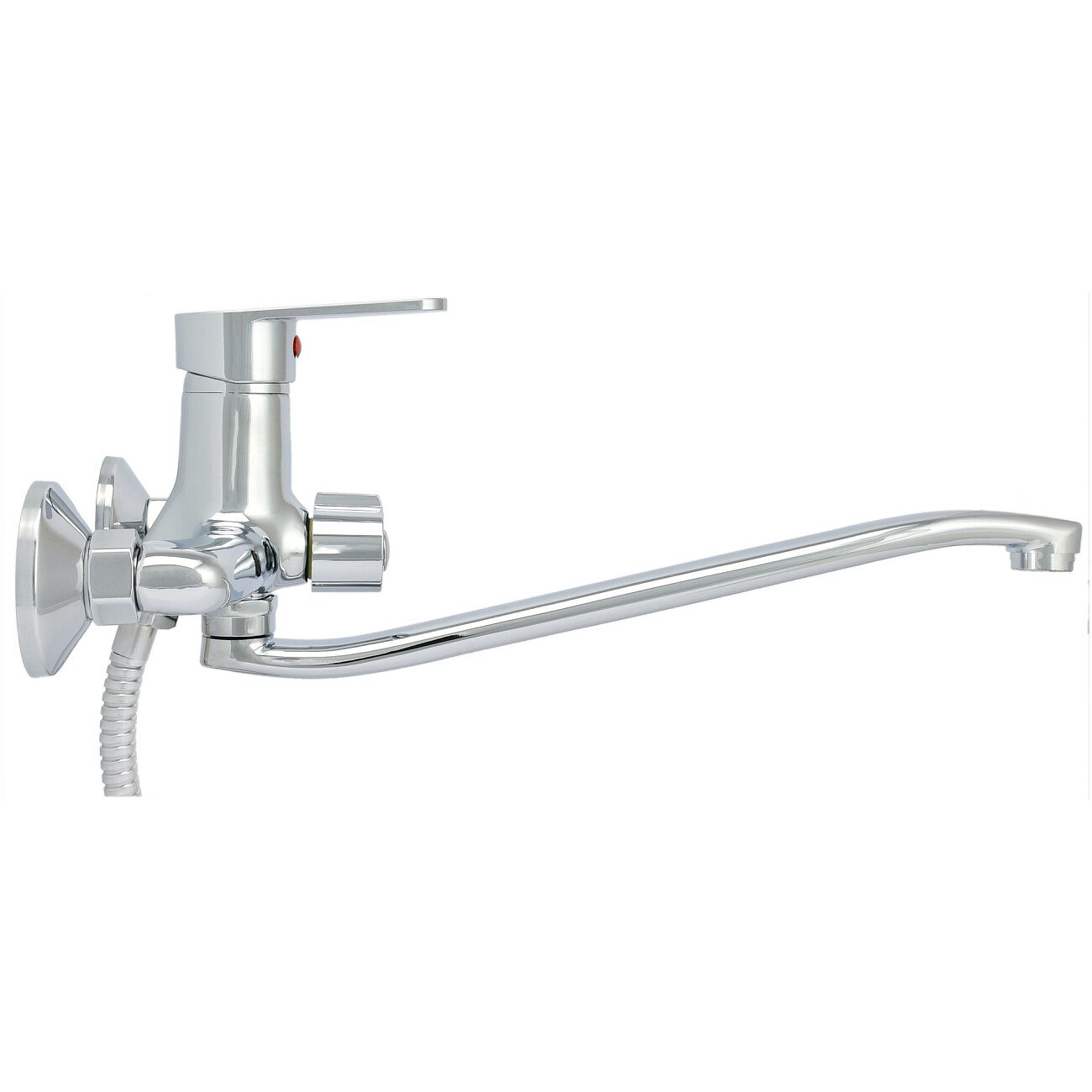 Смеситель для ванны однорычажный с душевым гарнитуром хром Istok life Standard 0402.403 - изображение 4