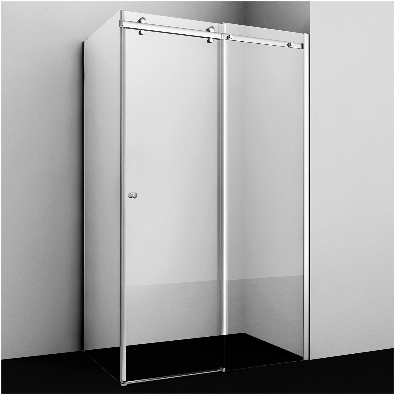 Душевой уголок прямоугольный 110х90 см хром Wasserkraft Vils 56R15 - изображение 3