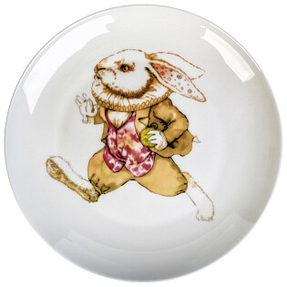 Тарелка Сумасшедший Кролик опаздывает