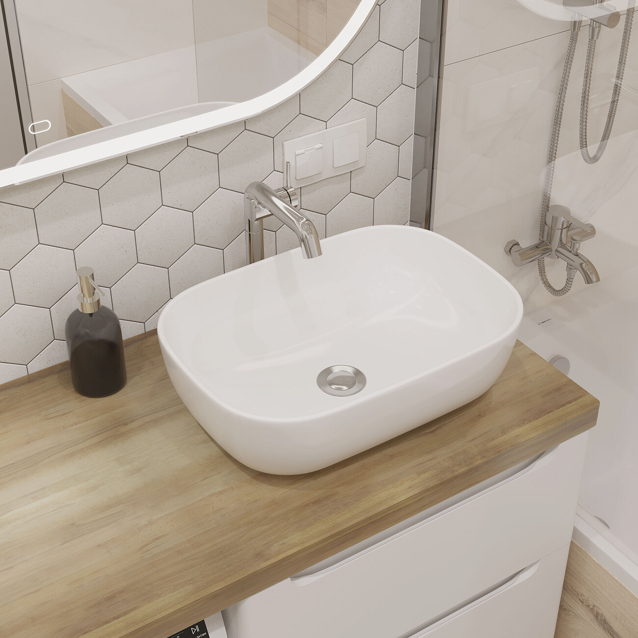 Смеситель для раковины однорычажный хром Stworki "Лунд" S25020CR - изображение 7