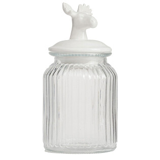 Декоративная банка с крышкой Deer Средняя