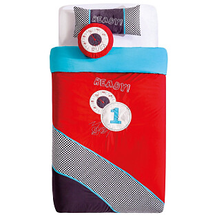 Покрывало детское 90х200 см с 2 подушками красное Bispread