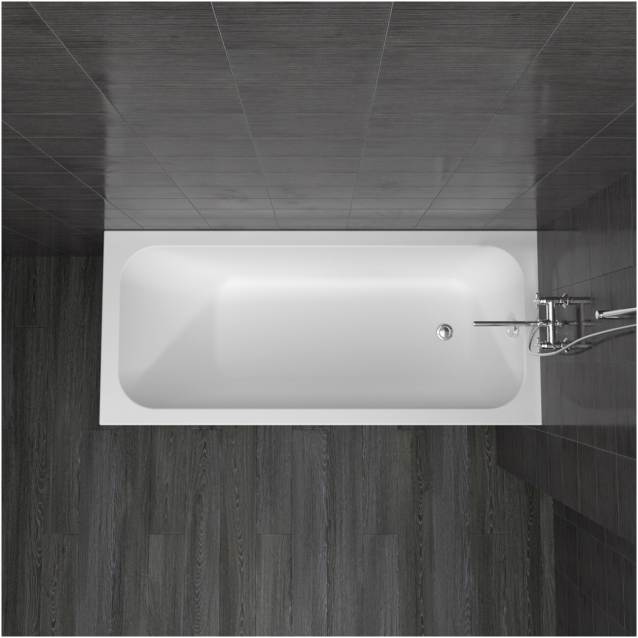 Ванна акриловая 170х70 см с каркасом белая Stworki "Ларвик" VN-732759 - изображение 6