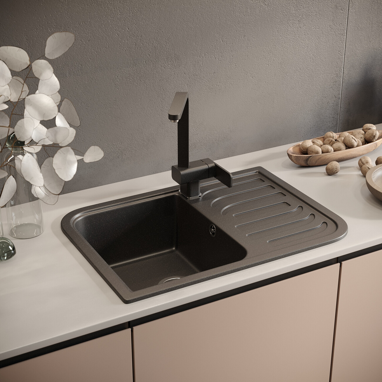 Мойка кухонная морион Domaci "Солерно" EMQ-1695.Q - изображение 4