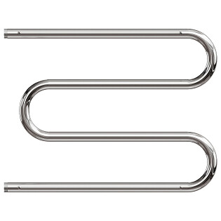 Полотенцесушитель водяной 60х70 см М-образный с полкой хром Point PN38667P