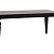 Обеденный стол черный прямоугольный с фигурными ножками 180 см Ferretta Black Two