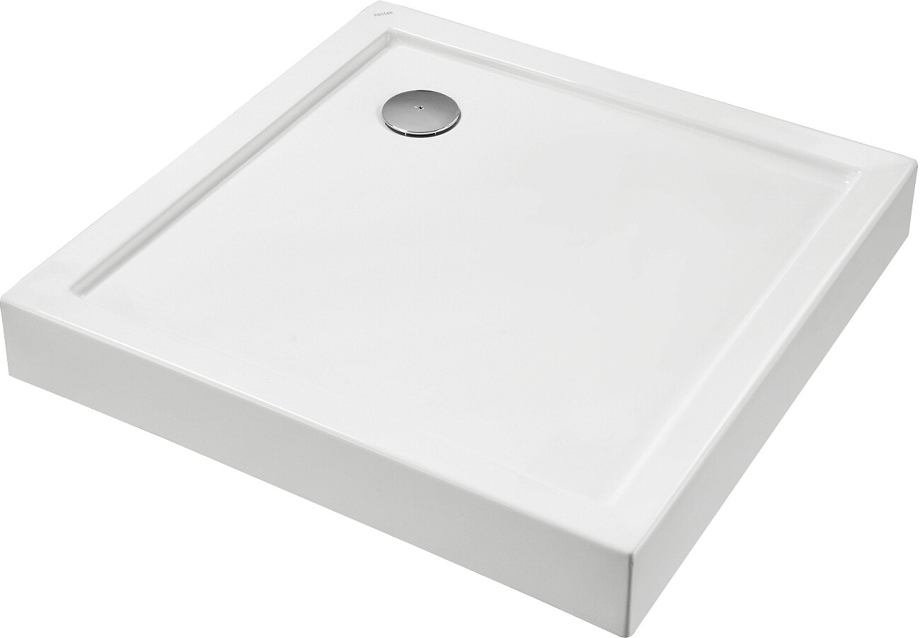 Душевой уголок 89х89 см с поддоном хром, прозрачный, белый Diwo "Анапа" - изображение 8