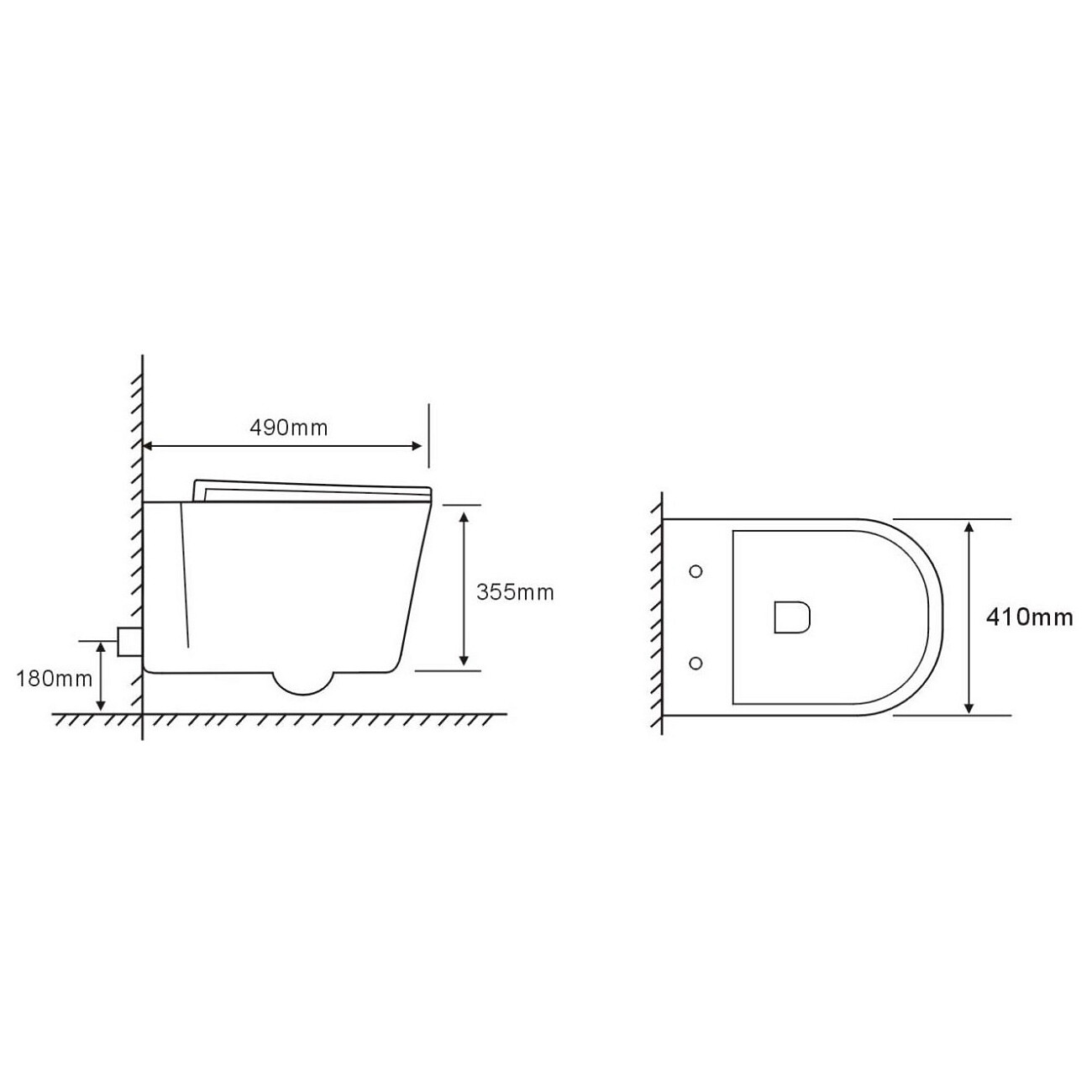 Унитаз подвесной безободковый белый Cerutti SPA Santa Aria CT9666 - изображение 4