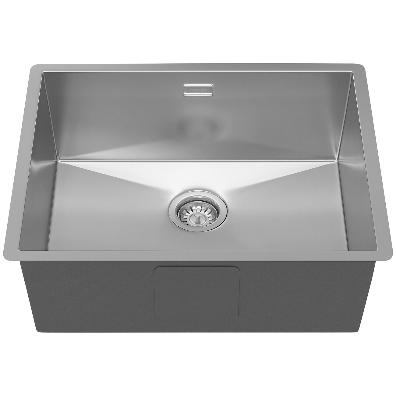 Кухонная мойка из нержавеющей стали 44х54 см полированная сталь Reflexion Como RX2054SS - изображение 3