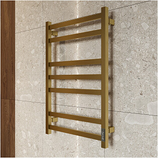 Полотенцесушитель электрический 80х50 см золотой Ewrika &quot;Пенелопа&quot; V7 4657819950505