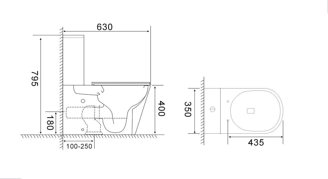 Унитаз напольный безободковый белый Cerutti SPA Piera Tornado CT10560 - изображение 6