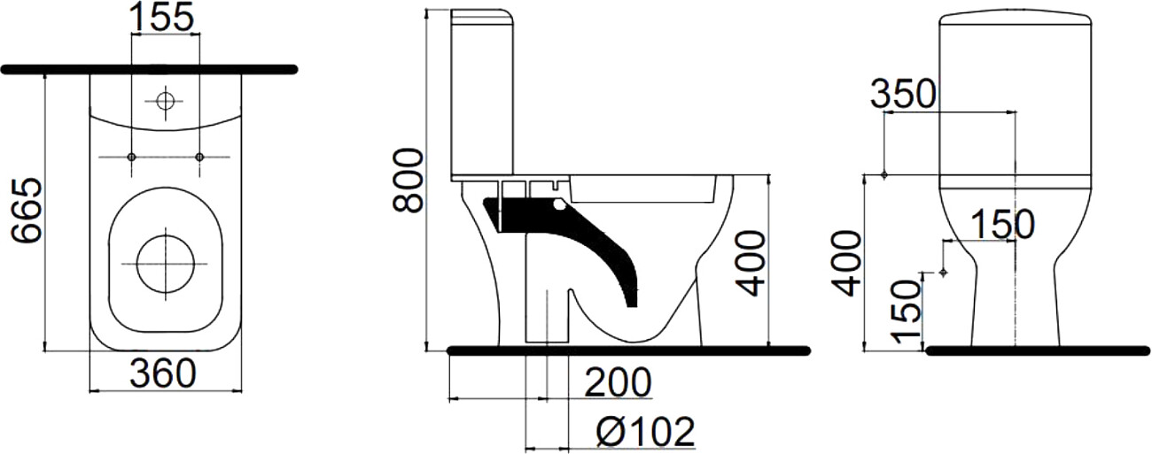 Унитаз напольный безободковый с микролифтом белый Stworki "Берген" SET3604-0106-001-1-0000 - изображение 2
