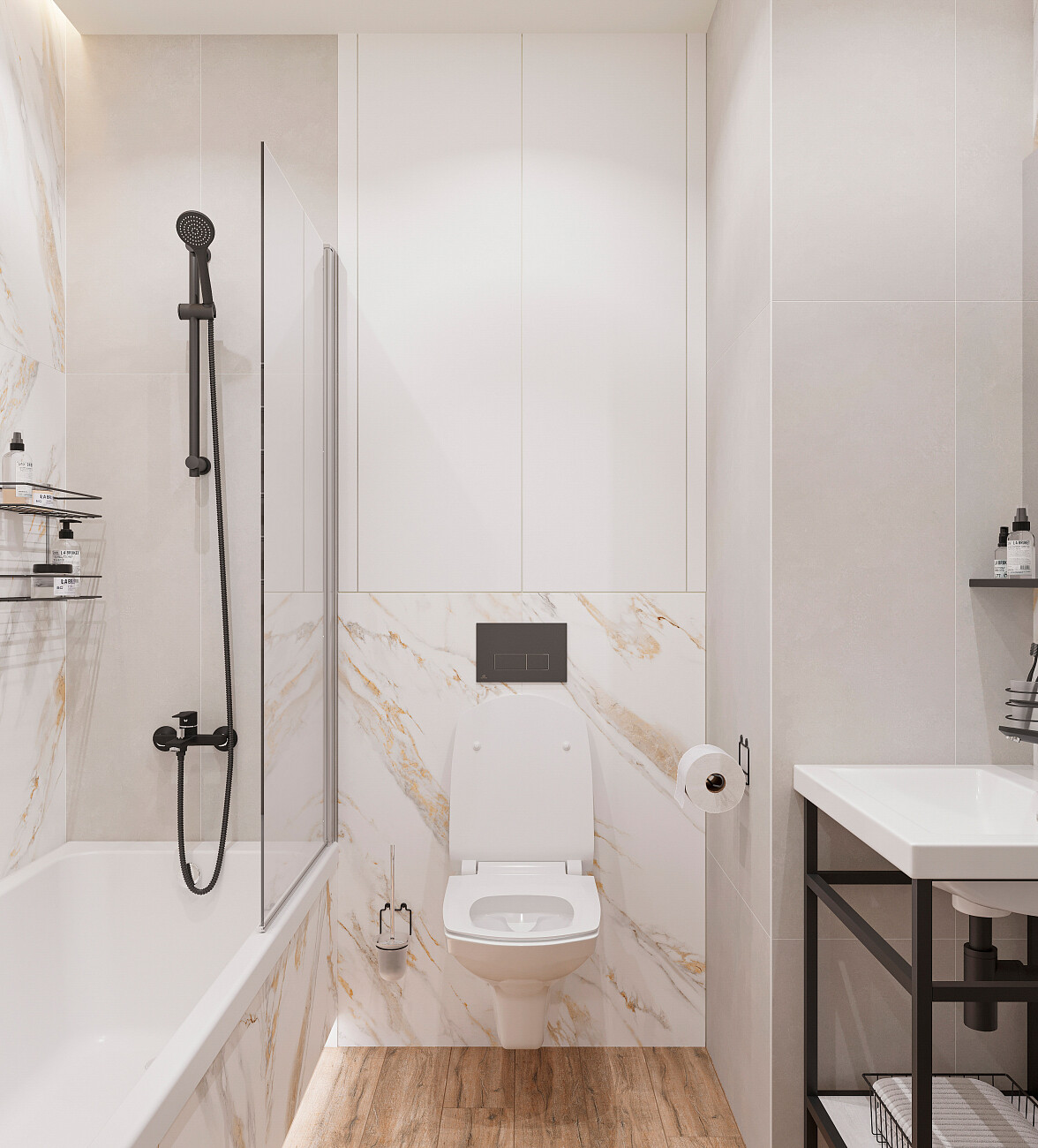 Штора на ванну распашная 60х150 см прозрачная, хром Diwo "Коломна" 4GW005 - изображение 6