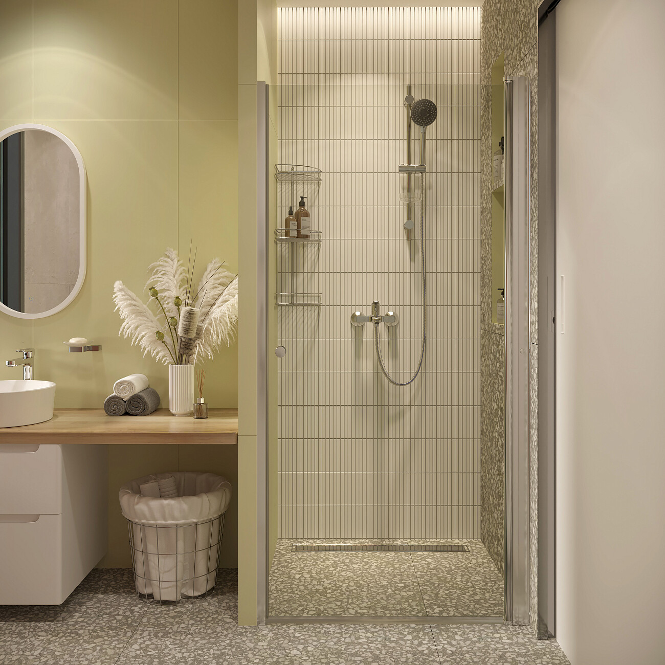 Душевая стойка с держателем и мыльницей хром Stworki "Брамминг" BR-04cr - изображение 6