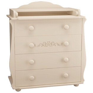 Комод с 4 ящиками слоновая кость "Джулия"