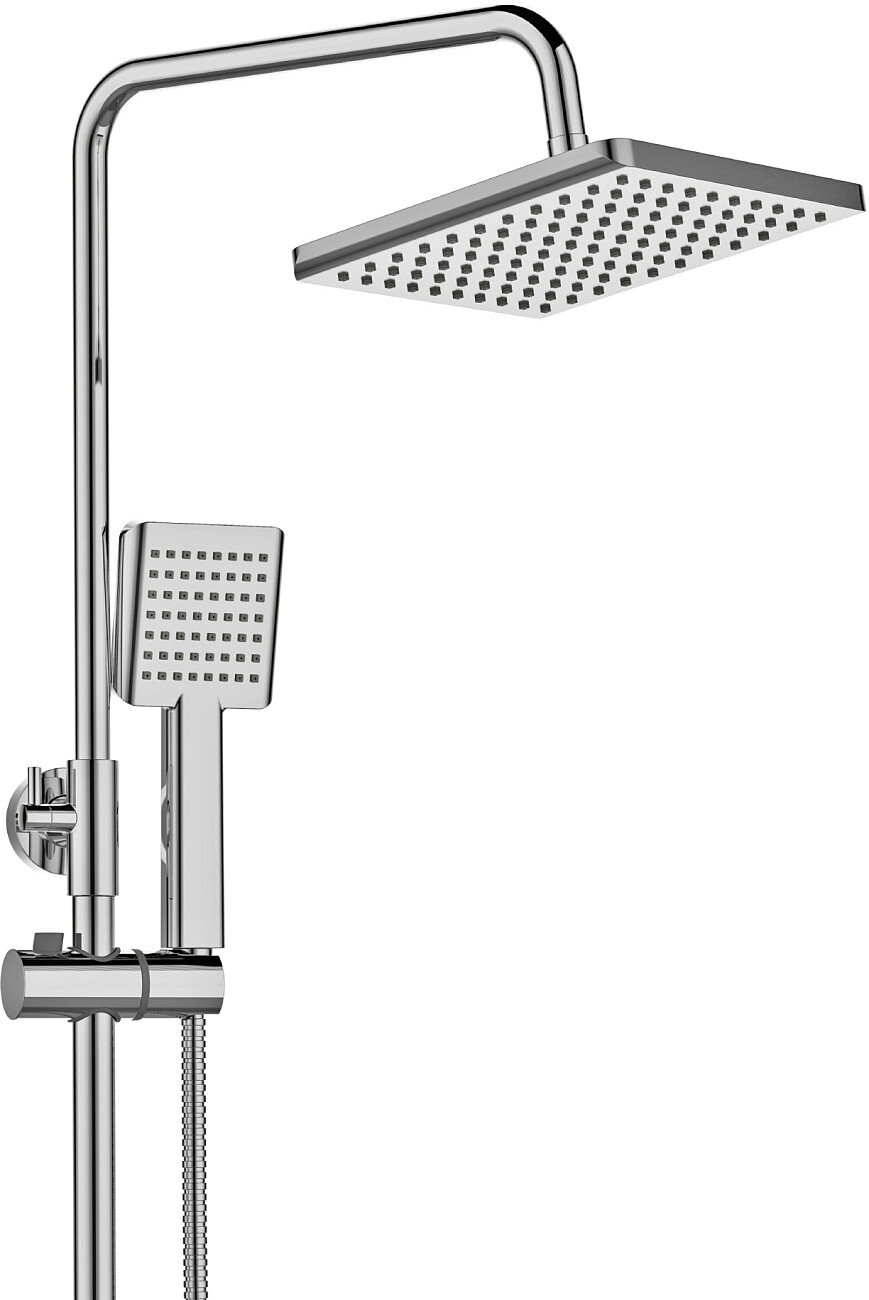 Душевой комплект с тропическим душем и смесителем хром Stworki "Ольтен" OLT-04cr - изображение 8