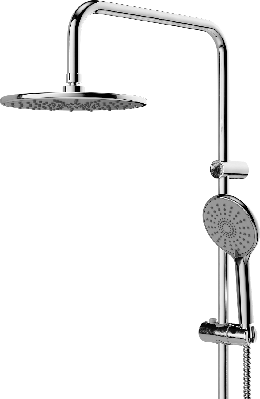 Душевая стойка с верхним душем с держателем и мыльницей хром Stworki "Скаген" SK-03cr - изображение 9