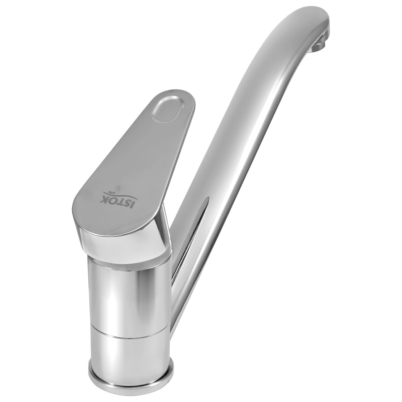 Смеситель для кухни латунный однорычажный с поворотным изливом хром Istok life Luxe 0402.773 - изображение 11