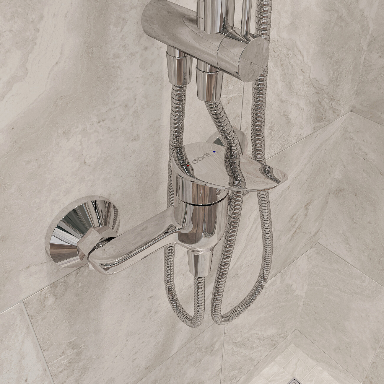 Смеситель для душа однорычажный Diwo хром "Новгород" DW-NOV-20-000 - изображение 3