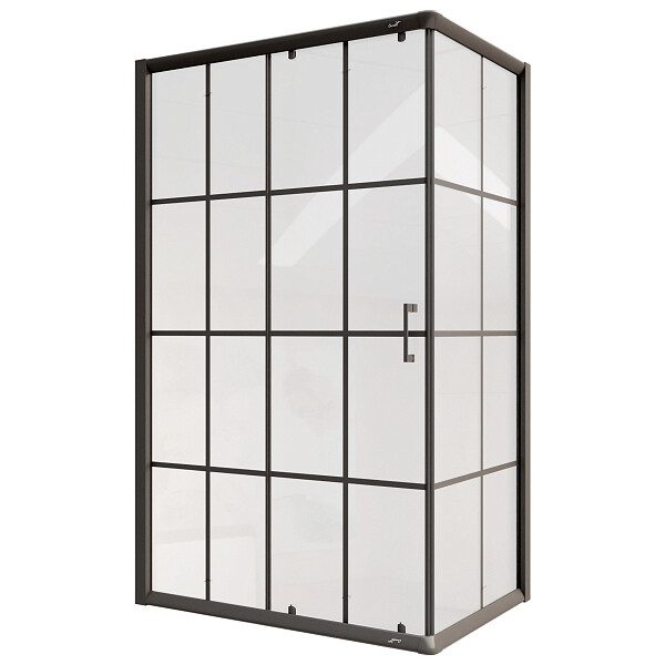 Душевой уголок прямоугольный 80x120 см черный Cerutti SPA Muza 120 - изображение 1