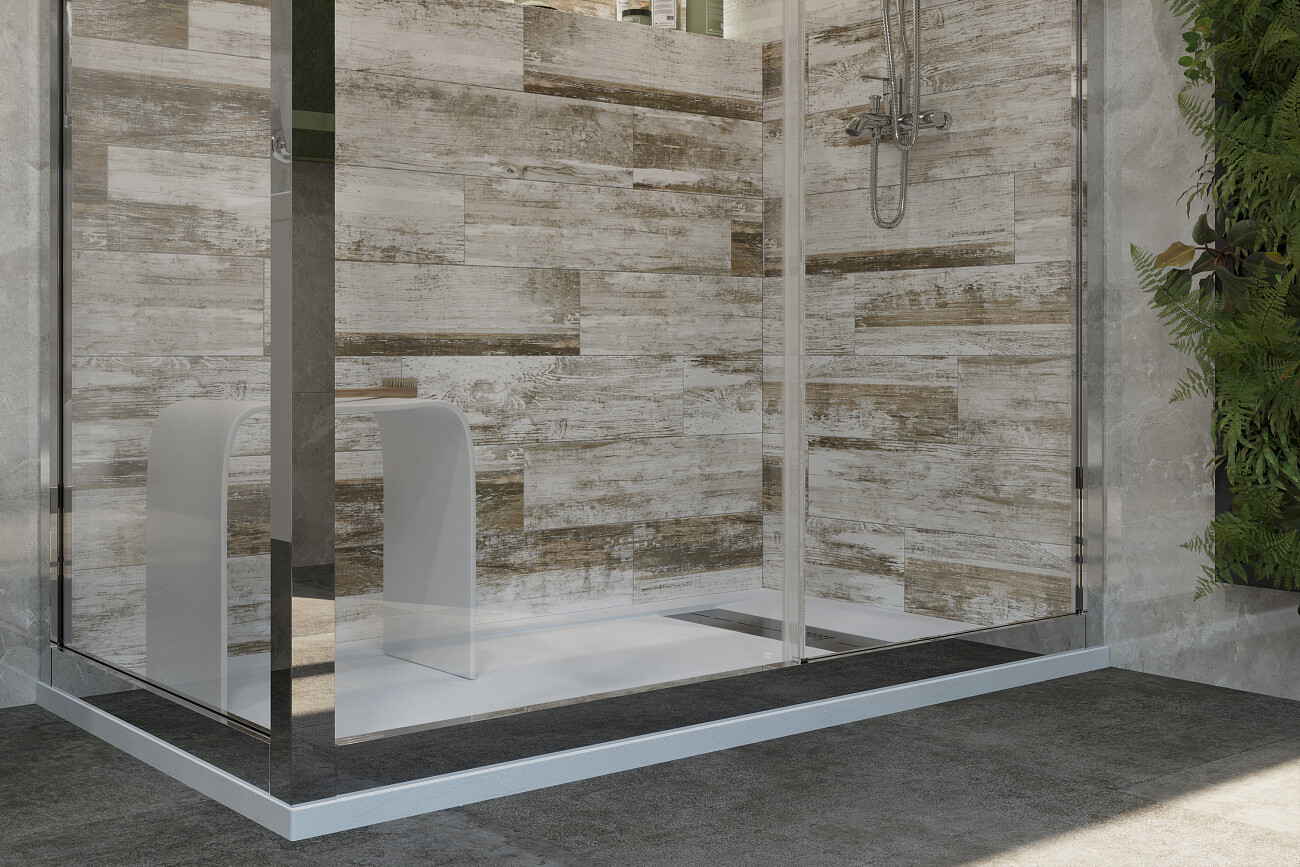 Поддон для душа с сифоном 140x80 см белый камень Stworki "Эстерсунд" 265000 - изображение 7