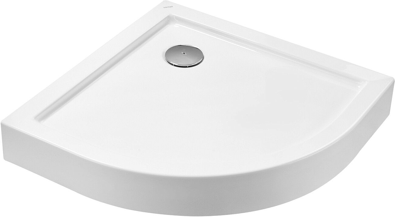 Душевой уголок 89x89 см с низким поддоном прозрачный, хром Diwo "Псков" - изображение 8