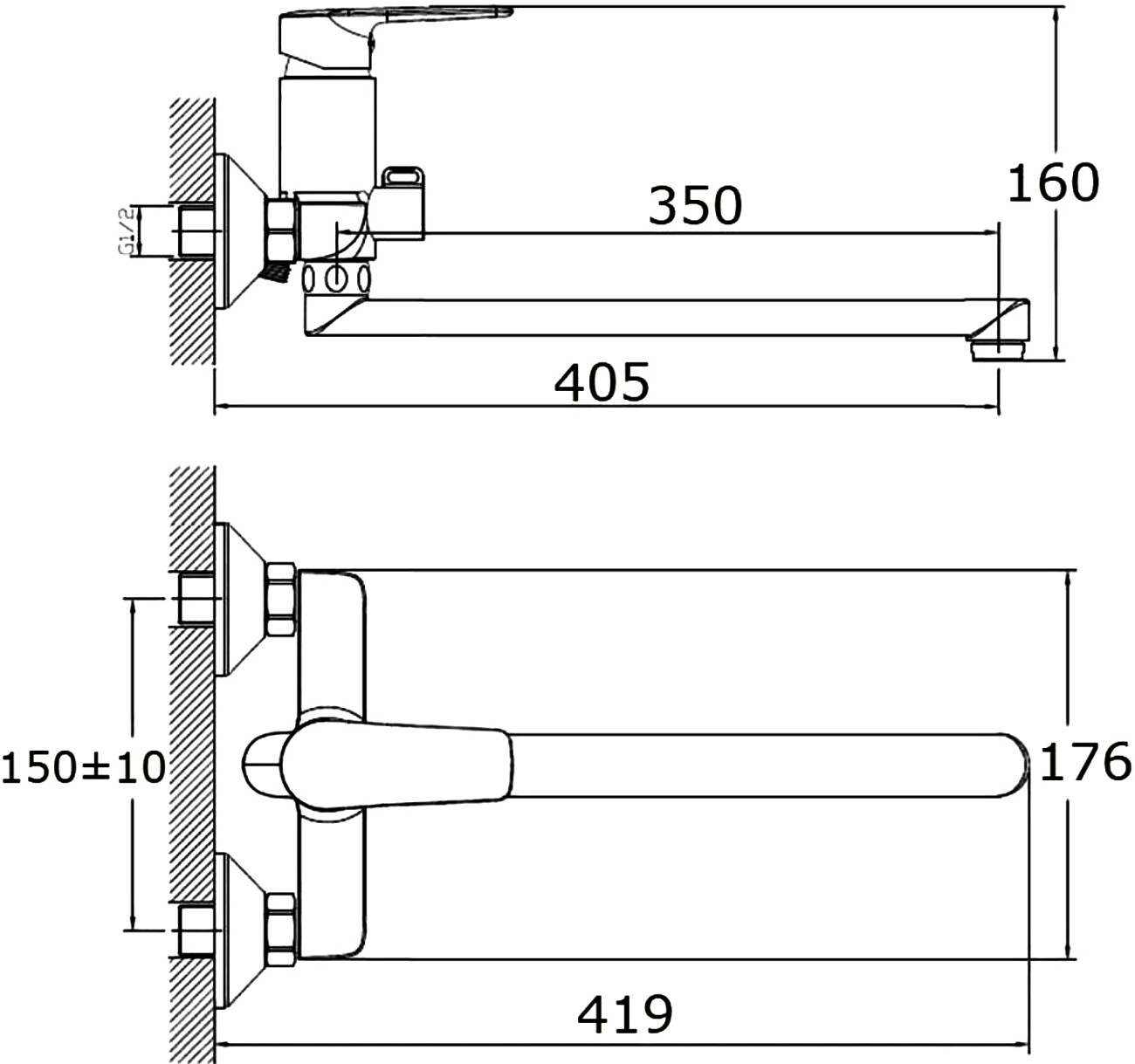 Душевой комплект с универсальным смесителем хром Stworki "Хельсингборг" XE-03cr - изображение 2