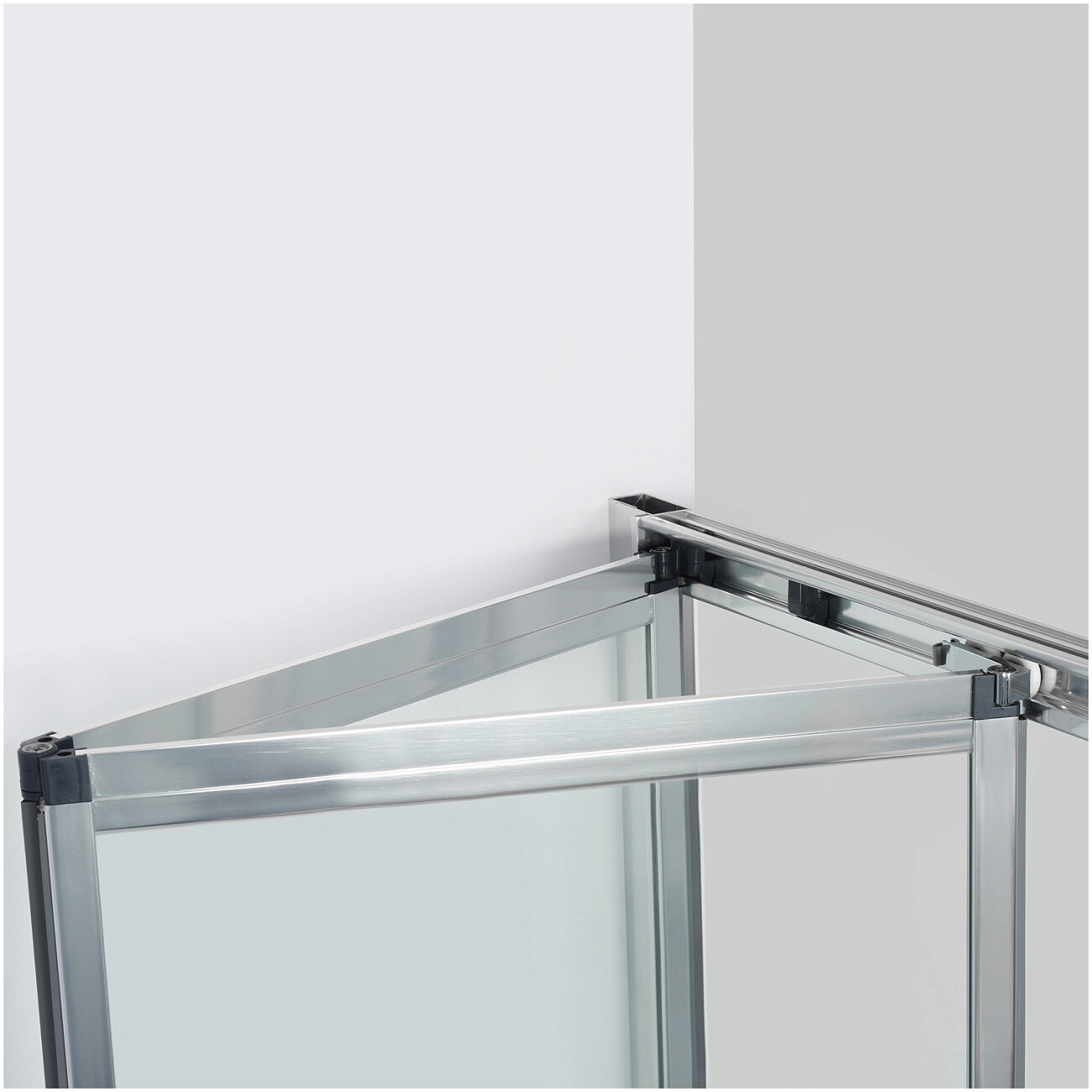 Душевой уголок прямоугольный 90х100 см хром Wasserkraft Weser 78F18 - изображение 7