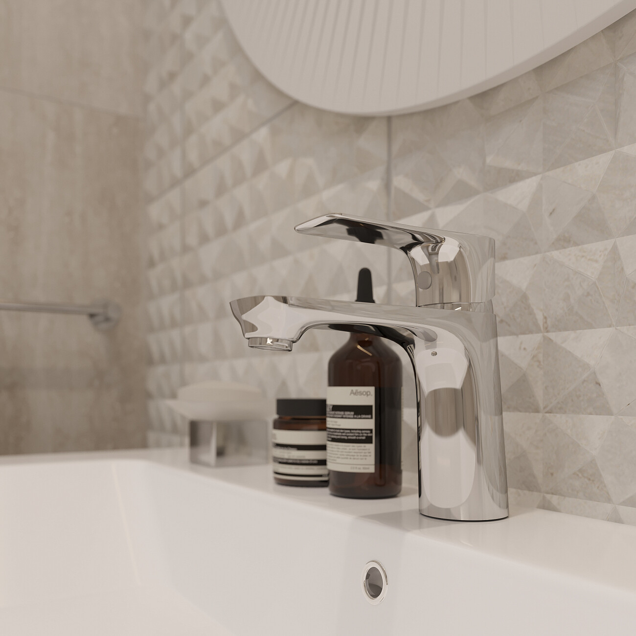 Смеситель для раковины однорычажный хром Stworki "Берген" BER-01cr - изображение 6