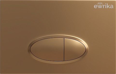 Кнопка смыва золото матовое Ewrika 0053