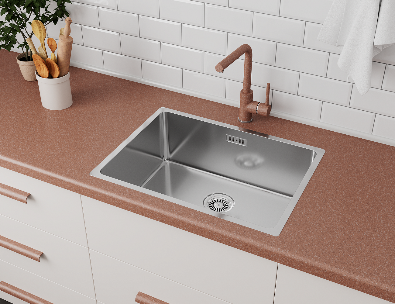 Мойка кухонная сталь Domaci "Равенна" DGS 550.12K - изображение 3