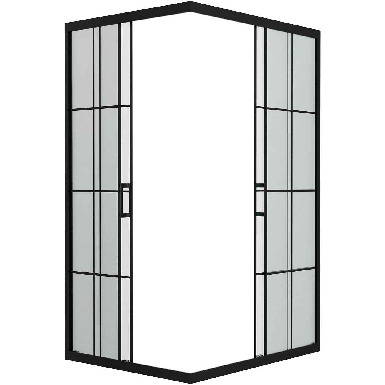 Душевой уголок прямоугольный 90х110 см черный Diwo "Киров" - изображение 6