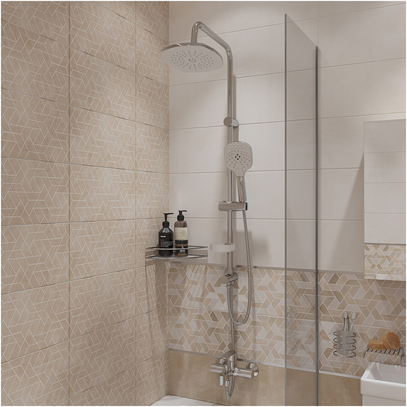 Смеситель для ванны с душем хром Diwo "Ярославль" YAR-02cr - изображение 7